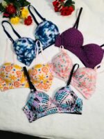 পাঁচটি সিঙ্গেল প্রিন্টেড ব্রা  ( কোন পেন্টি নাই সাথে )