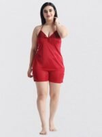 ছয় পার্টের নাইট ড্রেস ( মেরুন ) | ফ্রি সাইজ - Image 5