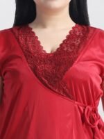 ছয় পার্টের নাইট ড্রেস ( মেরুন ) | ফ্রি সাইজ - Image 6