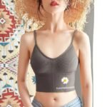 body shaper tops style padded bra | Gray color | Free Size (30-38) - Image 2