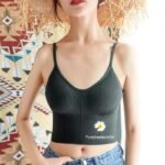 body shaper tops style padded bra | White & Green color | Free Size (30-38) - Image 4